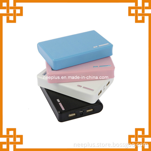 8800mAh Money Case Shape Portable Mobile Charger with 4PCS 18650 Battery